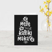 メレカリキマカクリスマスハワイアンクリスマスバケーション カード (黄色い花)