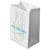 メレカリキマカクリスマスパイナップルトロピカル ミディアムペーパーバッグ (裏面アングル)