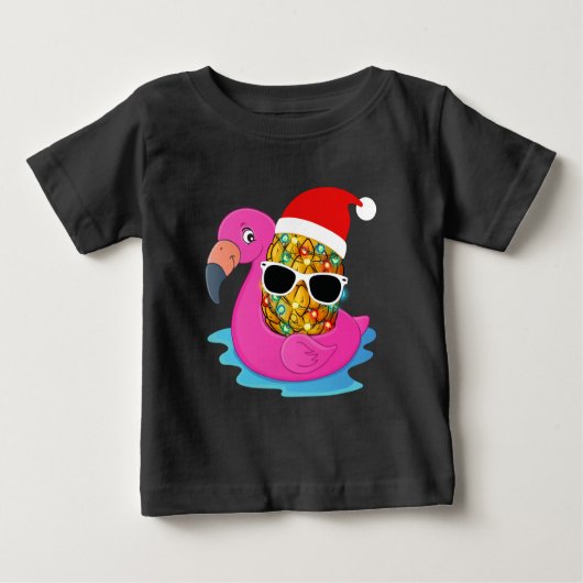 メレカリキマカクリスマスパイナップル2021年7月 ベビーTシャツ (正面)