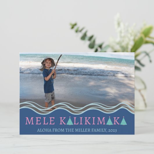 メレカリキマカクリスマスフォトコラージュ シーズンカード (スタンド正面)