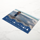 メレカリキマカクリスマスフォトコラージュ 箔シーズンカード (回転した状態)