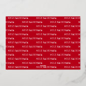 メレカリキマカクリスマスフォトコラージュ 箔シーズンカード (裏面)