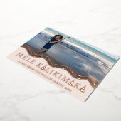 メレカリキマカクリスマスフォトコラージュ 箔シーズンカード (回転した状態)