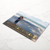 メレカリキマカクリスマスフォトコラージュ 箔シーズンカード (回転した状態)