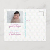 メレカリキマカクリスマスベビーホリデーフォト シーズンポストカード (裏面)