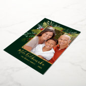 メレカリキマカクリスマスホリーフォトフォイルカード 箔シーズンカード (回転した状態)