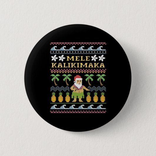 メレカリキマカクリスマス 缶バッジ (正面)