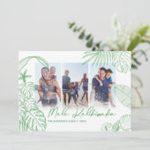 メレカリキマカグリーン3写真クリスマス シーズンカード (スタンド正面)