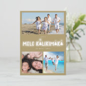 メレカリキマカグロー3フォトコラージクリスマス シーズンカード (スタンド正面)