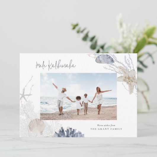 メレカリキマカコースタルホリデーフォトカード シーズンカード (スタンド正面)