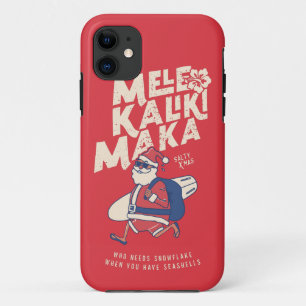 メレカリキマカサンタおもしろいハワイアンクリスマス iPhone 11 ケース