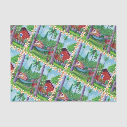 メレカリキマカサンタオンバケーションインハワイ 薄葉紙 (正面)