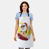 メレカリキマカサンタハワイアン7月Gのクリスマス エプロン (着用した状態)