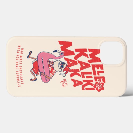 メレカリキマカサンタフラミンゴクリスマスゲタウェイ Case-Mate iPhoneケース (裏面 (横))