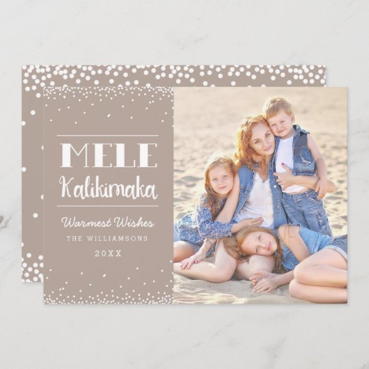 メレカリキマカシンプルモダンクリスマス写真 シーズンカード (正面/裏面)