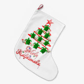 メレカリキマカシータートルズ ラージクリスマスストッキング (正面 (吊り時))