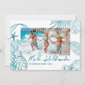 メレカリキマカティール(緑がかった色)写真クリスマス シーズンカード (正面)