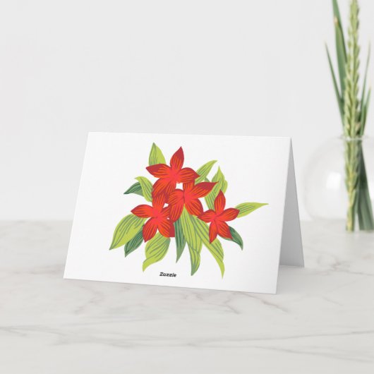 メレカリキマカトロピカルアイランドハワイアンクリスマス シーズンカード (裏面)