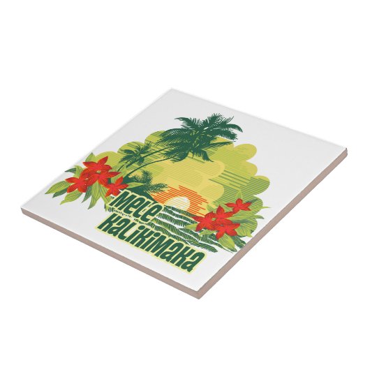メレカリキマカトロピカルアイランドハワイアンクリスマス タイル (側面)