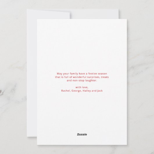 メレカリキマカトロピカルクリスマス シーズンカード (裏面)