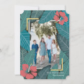 メレカリキマカトロピカルジャングルフォトホリデーカード 招待状 (正面)