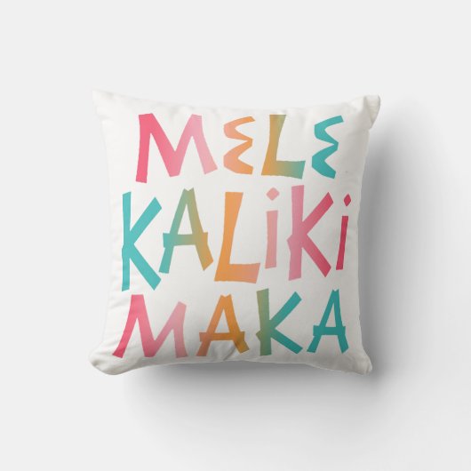 メレカリキマカトロピカルタイポグラフィクリスマス クッション (正面)