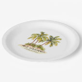 メレカリキマカトロピカルハワイアンクリスマス ペーパープレート (アングル)