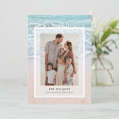 メレカリキマカトロピカルビーチホリデーフォトカード 招待状 (スタンド正面)