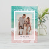 メレカリキマカトロピカル海ホリデーフォトカード 招待状 (スタンド正面)