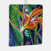メレカリキマカハワイのバードオブパラダイスクリスマス セラミックオーナメント (右)