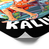 メレカリキマカハワイアンクリスマスインハワイサンバ ポスター (角)