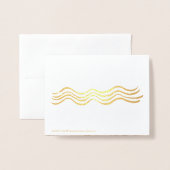 メレカリキマカハワイアンクリスマスカード箔 箔カード (裏面封筒付き)