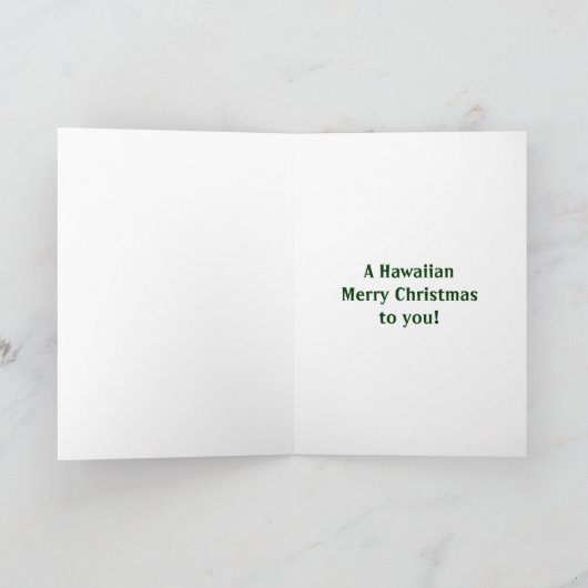 メレカリキマカハワイアンクリスマスカード シーズンカード (内部)