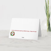 メレカリキマカハワイアンクリスマスカード シーズンカード (裏面)