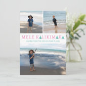 メレカリキマカハワイアンクリスマスフォトコラージュ シーズンカード (スタンド正面)