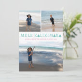 メレカリキマカハワイアンクリスマスフォトコラージュ シーズンカード (スタンド正面)