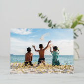 メレカリキマカハワイアンクリスマスフォト金ゴールドカード 箔シーズンカード (立ち正面)