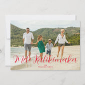 メレカリキマカハワイアンクリスマスフォト シーズンカード (正面)