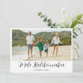 メレカリキマカハワイアンクリスマスフォト シーズンカード (スタンド正面)