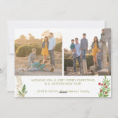 メレカリキマカハワイアンクリスマスホリー3写真 シーズンカード (裏面)