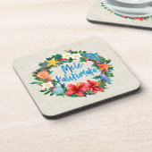 メレカリキマカハワイアンクリスマスリース コースター (左側)