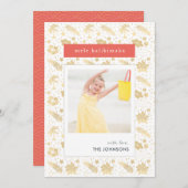 メレカリキマカハワイアンクリスマスレッドフォトカード シーズンカード (正面/裏面)