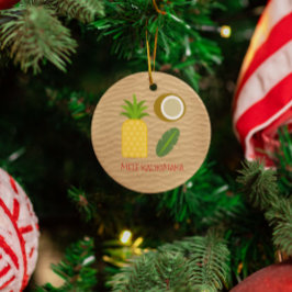 メレカリキマカハワイアンクリスマス メタルオーナメント