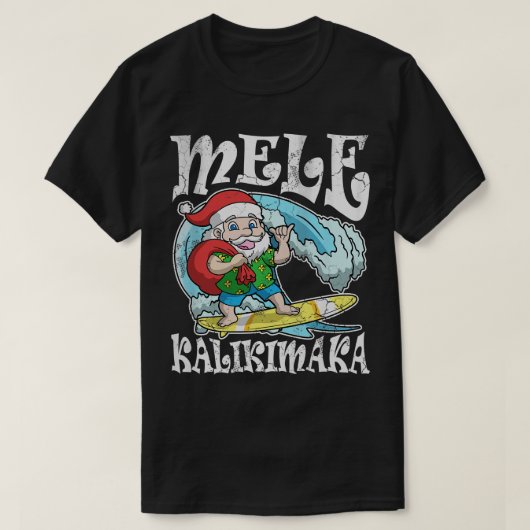 メレカリキマカハワイアンクリスマス Tシャツ (デザイン正面)