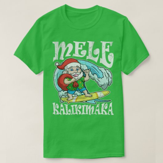 メレカリキマカハワイアンクリスマス Tシャツ (デザイン正面)