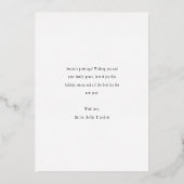 メレカリキマカハワイアントロピカルクリスマスカード 箔招待状 (裏面)