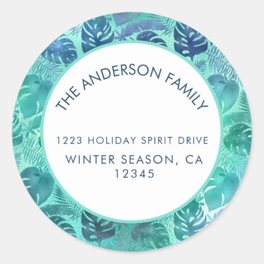 メレカリキマカハワイアントロピカルビーチ ラウンドシール (正面)