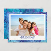 メレカリキマカハワイアントロピカルブルー写真 シーズンカード (正面/裏面)