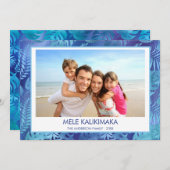 メレカリキマカハワイアントロピカルブルー写真 シーズンカード (正面/裏面)