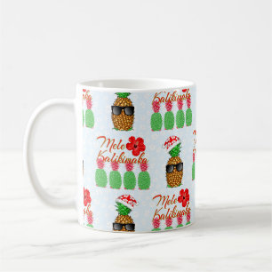 メレカリキマカハワイアンパイナップルメリークリスマス コーヒーマグカップ
